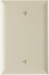 Legrand Pass & Seymour TPJ13LA Trademaster Jumbo Oversized Unbreakable Nylon Wall Plate, 1 Gang, One Blank Box Mount Cover, Light Almond (1 Count)