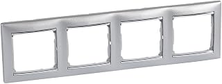 Legrand valena - Plate 4 Elements Horizontal Aluminium/Silver