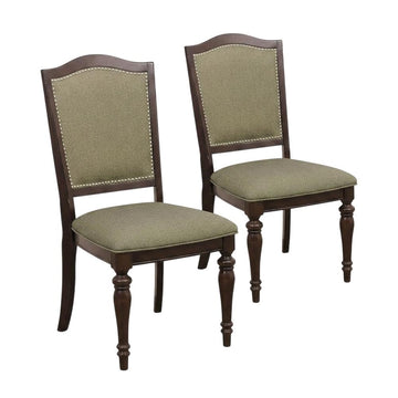 Asian Hardwood Dining Side Chairs Set of by Starlight Canyon Home – Asian Hardwood, Brown, Pack of 2