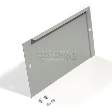 End Base For 15"D X 6"H Gray Locker Pair (Left And Right) by Global Industrial – Alloy Steel, Grey, Model 652083GY