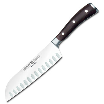 IKON 7" Santoku by Wüsthof – 6.5", Stainless Steel, Brown, Model 4976