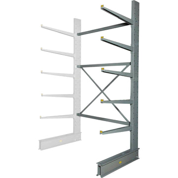 Single Sided Heavy Duty Cantilever Add-On Rack by Global Industrial – Alloy Steel, Gray, Model 320824A