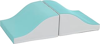 ECR4Kids SoftZone Junior Mix n' Match Slide, Beginner Playset, Seafoam, 2-Pack