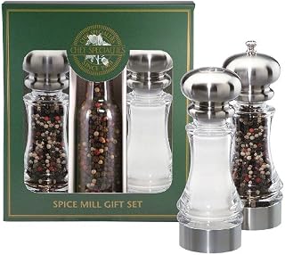 Chef Specialties 7 Inch Lehigh Pepper Mill and Salt Shaker Gift Set