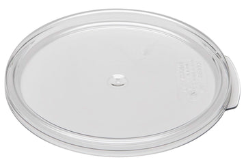 Camwear Round Lid For 2 & 4 Quart Clear Case of by Cambro – 2 & 4 Quart, Polycarbonate, Clear, Pack of 12, Model RFSCWC2135