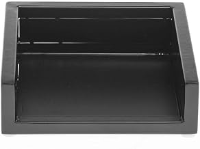 HUBERT Napkin Holder Black - 6 3/5"L x 6 3/5"W x 2 1/10"H