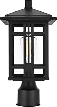Elegant Lighting Harley 15" Outdoor Post Light in Black