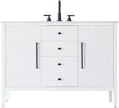 Elegant Kitchen and Bath 48" Single Bathroom Vanity in White