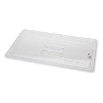 Solid Full-Size Steam Table Pan Cover by Royal Industries – Full, Polycarbonate, Clear, Model ROY PCC 2000-1