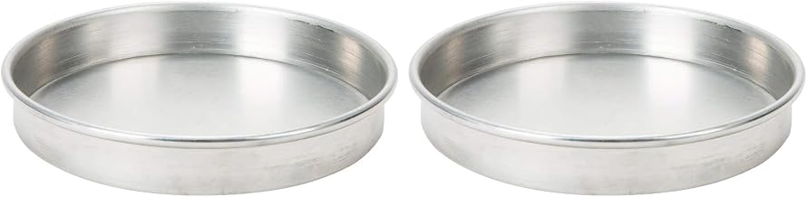 Inc. American Metalcraft A4006 Pizza Pans, 6.4" Length x 6.35" Width, Silver (Pack of 2)