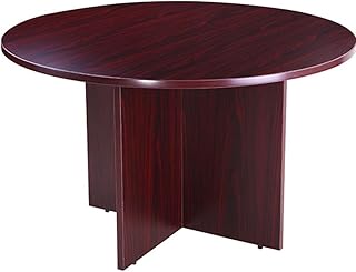 Boss Office Products N123-M 47 in Round Table in Mahogany