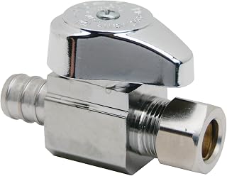 BrassCraft G2BRPX14X C 1/2-Inch Nom Crimp Barb by 3/8-Inch OD Comp Straight Stop Lead-Free, Chrome