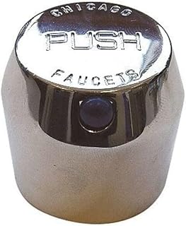 Chicago Faucets 665-PSHJKCP, MVP Metering Handle with Push Index, Chrome