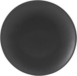 Tuxton Zion Matte Black Solid Color Coupe 9-Inch Plate, Case of 24, Black; Scratch Resistant; Chip Resistant; Lead & Cadmium Free; Dishwasher, Microwave, Oven Safe