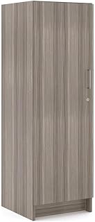 Tot Mate 1-Door Contemporary Composite Wood Tall Cabinet in Gray