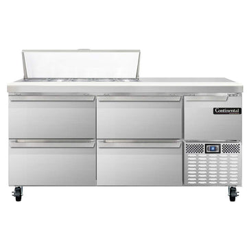 Refrigerated Base Sandwich Unit by Continental Refrigerator – Model cra68-10-d