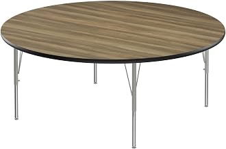 Correll Activity Tables with Colonial Hickory Finish A60-RND-53-14-09