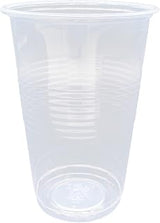 Genuine Joe Transparent Plastic Cup, 16oz, For Cold Beverages, 25/Sleeve, 20 Count