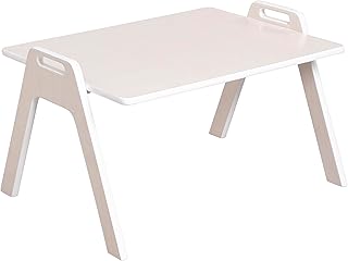 ECR4Kids Table2Go Portable Lap Desk for Kids, White Wash