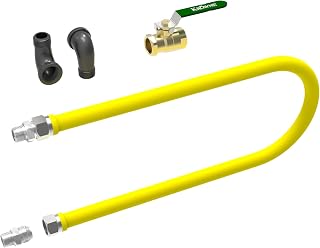 Krowne S5048B Royal Series 1/2" Stationary Gas Connector, 48" Long, Color Box