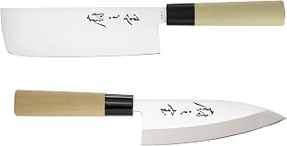Mercer Culinary Mercer Collection Essentials | 2-Piece Asian Knife Set, Stainless
