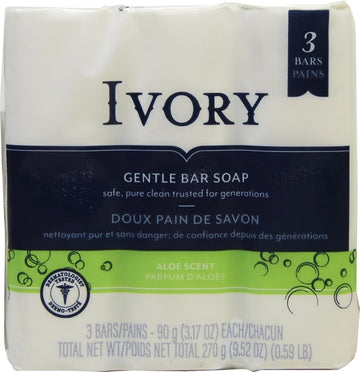 Simply Aloe Bath Bar by Ivory – 9.52 Ounce (Pack of 1), RTY, Ivory, Model I0003041