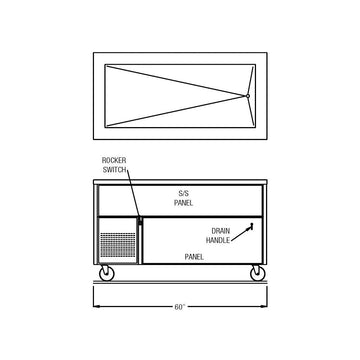 Ranserve Cold Food Table by Randell – Model RAN SCA-4