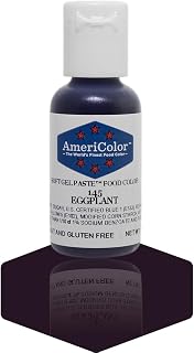 AmeriColor Eggplant, 0.75 Ounce Bottle, Soft Gel Paste Food Color