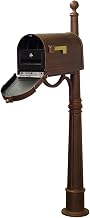 Products Berkshire Curbside Mailbox with Front Address Numbers, Locking Insert and Ashland Mailbox Post