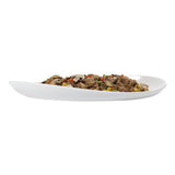 G.E.T. Osslo Collection Oval White Melamine Platter - 15" L x 8" W x 1/2" H by G E T ENTERPRISES LLC – Large, Melamine, White, Model OP-1580-W