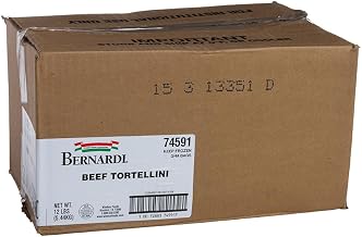 Windsor Bernardi Beef Tortellini, 4 Pound - 3 per case.