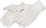 Liberty Safety K4517Q String Knit Gloves, 7-Gauge Standard Weight, Cotton/Poly Blend, Reversible, Elastic Knit Wrist, General Purpose Work Gloves | Large, Natural White (Pack of 12)