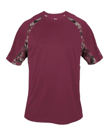 Youth Digital Hook Tee - Maroon/ Maroon Digital - Medium by Badger – Maroon/ Maroon Digital, Model 2140
