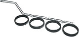 Prince Castle Egg Ring, 4 rings Inline 3.75" Diameter - Egg and Omelette Maker for Perfectly Shaped Individual Portions of Omelets and Eggs
