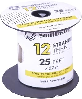 Southwire THHN 12 STR CU BK 25SPC