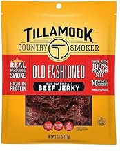 Tillamook Country Smoker Old Fashioned All Natural Beef Jerky, High in Protein, Gluten Free, 2.5 Ounce (Pack of 12)
