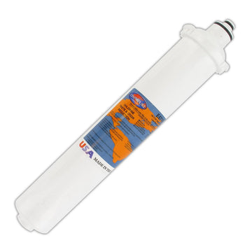 () 14"x2.5" Diameter E-Series 1 Micron Carbon Block & Phosphate; Lead & Cyst Reduction by Omnipure – 2.5" diameter, Carbon, Model E5715-P