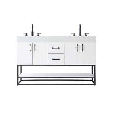 Caroline Bathroom Vanity White by Lighting Design – Wood, White, Model VF29254DWH