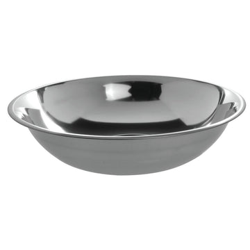 10 qt Mixing Bowl 24 Gauge Stainless Steel - 15 1/4"Dia x 4 1/2"D by HUBERT – 15.25 inches in diameter x 4.5 inches in depth, 10.0 quarts, Stainless Steel, Silver
