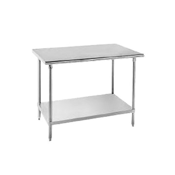 24" x 24" Work Table by Advance Tabco – Steel, Silver, Model MSLAG-242