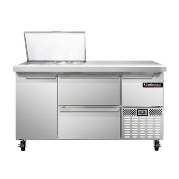CRA60-12M-D Mighty Top Refrigerated Base Sandwich Unit by Continental Refrigerator – Commercial Grade