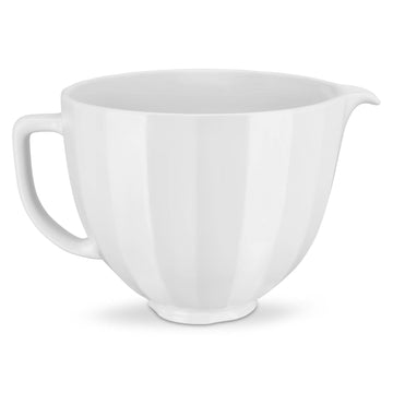 5Q White Shell Ceramic Bowl by KitchenAid – 5 Quary, 5.0 quarts, Ceramic, White Shell, Model KSM2CB5PWS