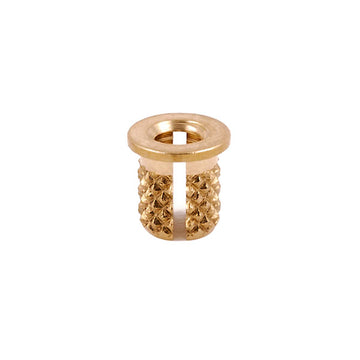 Plastic Thread Insert by E-Z LOK – 6-32, Brass, Gold, Pack of 50, Model 260-006-BR