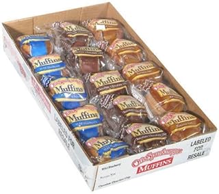 Otis Spunkmeyer Muffins/10 Blueberry/10 Banana Nut/10 Chocolate Chip, 4 oz (Pack of 30)-set of 2