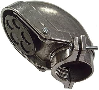 Hubbell-Raco 2414 Overhead Service Electrical Entry Head with Clamp, Rigid/IMC Conduit/EMT, 3-1/2" Trade Size, Aluminum