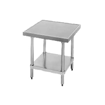 Budget Equipment Stainless Steel Base Mixer Stand with Undershelf by Advance Tabco – Stainless Steel, Silver, Model SAG-MT-300