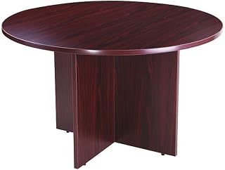 Boss Office Products N127-M 42 in Round Table in Mahogany