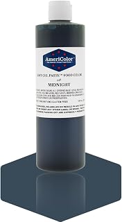 AmeriColor Midnight, 13.5 Ounce Bottle, Soft Gel Paste Food Color