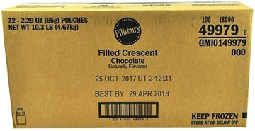 Pillsbury Chocolate Filled Crescent -- 72 per case.