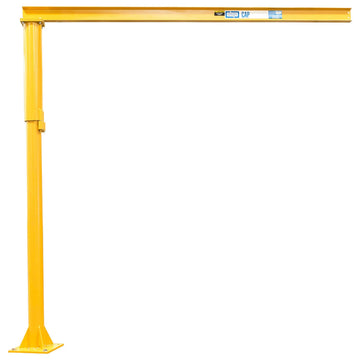 Medium Duty Floor Mounted Jib Crane by Contrx – Cat Yellow, Model B2812